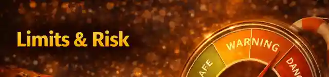 Casino betting limits and bankroll risk management concept