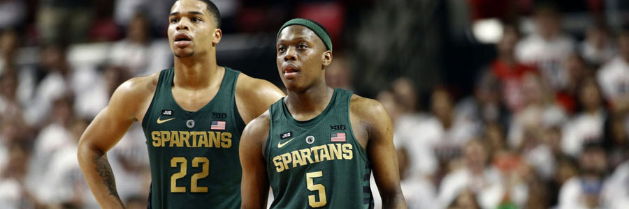 Michigan State is Big Favorite Over Iowa in NCAAB Odds on Tuesday