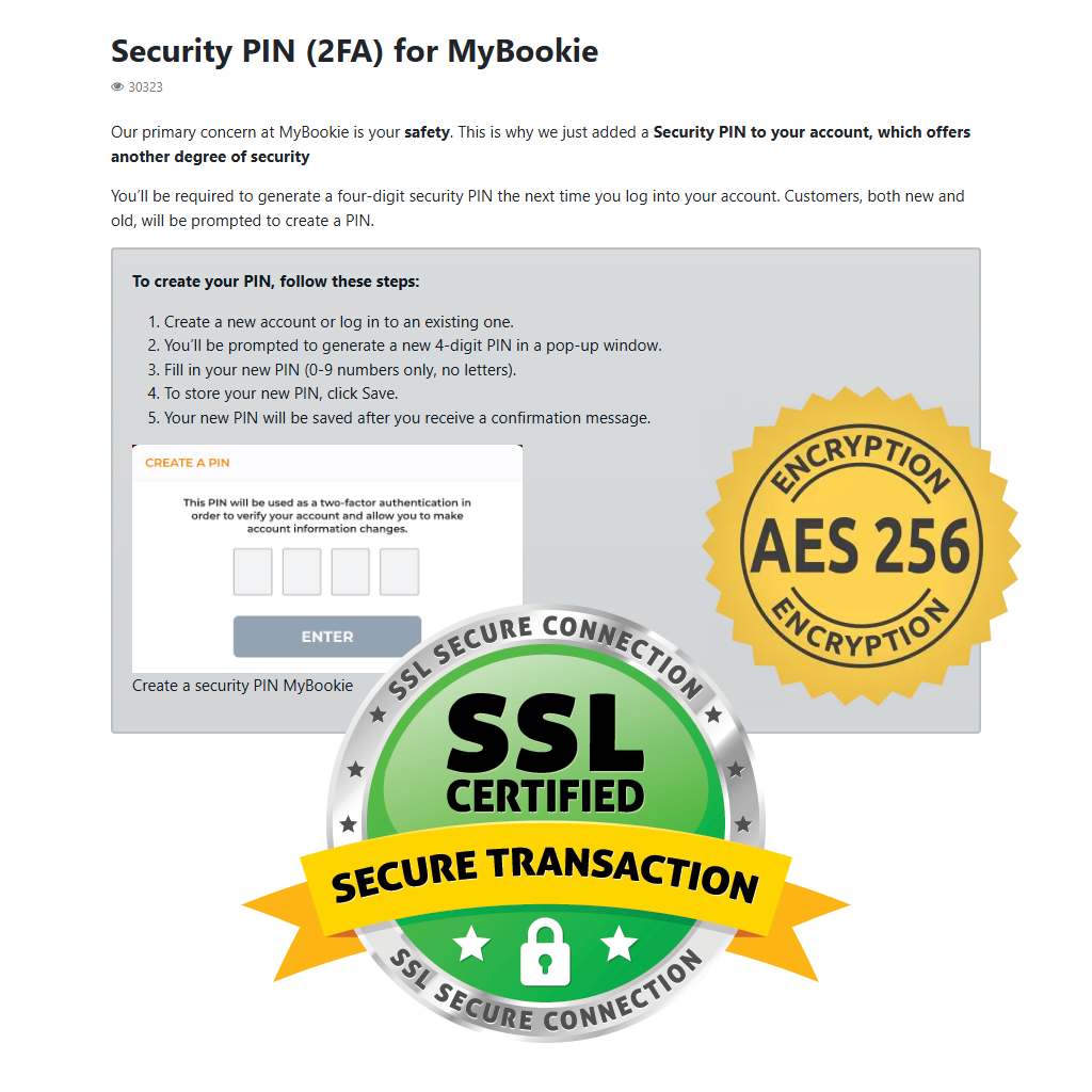 MyBookie Secure Transactions