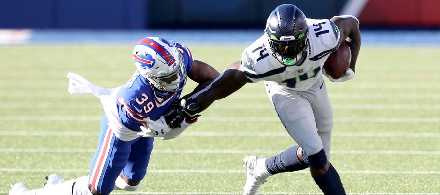 NFC West leader Seahawks host AFC East leader Bills, who are Favorite on the NFL Odds in Week 8