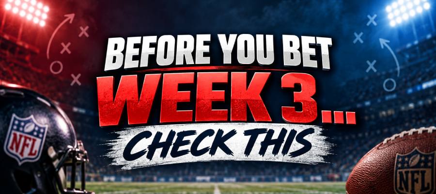 NFL Week 3 Odds, Betting Lines & Matchups 2026