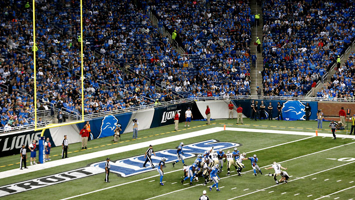 NFL Extra Point Saints vs Lions