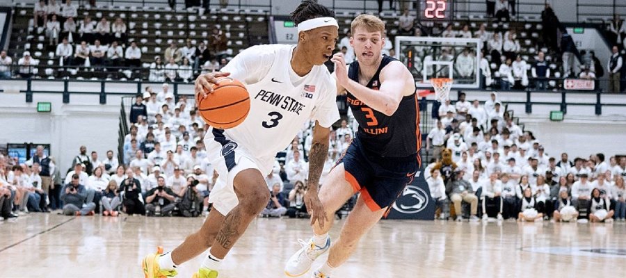 Penn State at Illinois NCAA Basketball Lines, Spread, Total & Prediction