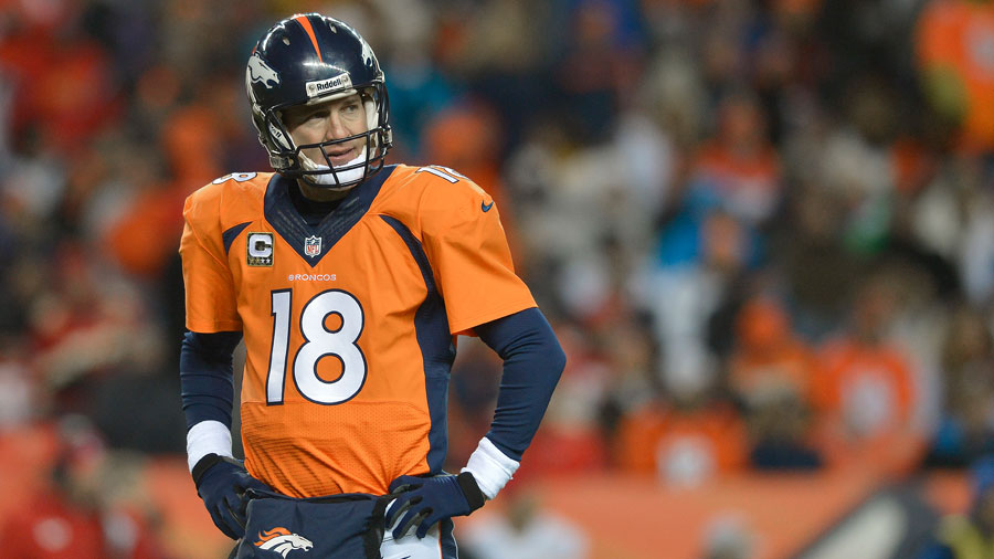 Peyton Manning, quarterback of the Denver Broncos.