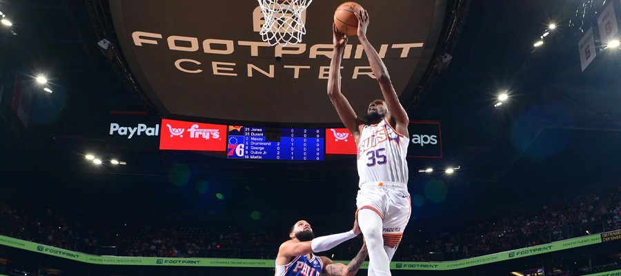 Suns vs 76ers NBA Betting Lines for Today, with Philadelphia favored by 4-point