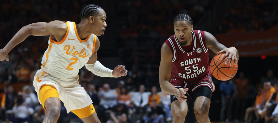 #4 Tennessee vs #17 South Carolina NCAA Basketball Lines and Expert Analysis with the Vols in pursuit of the SEC title