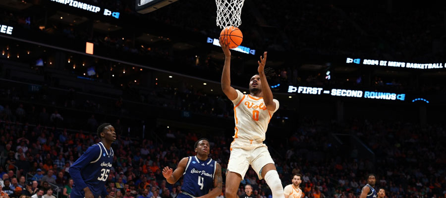 #7 Texas vs #2 Tennessee March Madness Betting Lines and Score Prediction in the 2nd Round