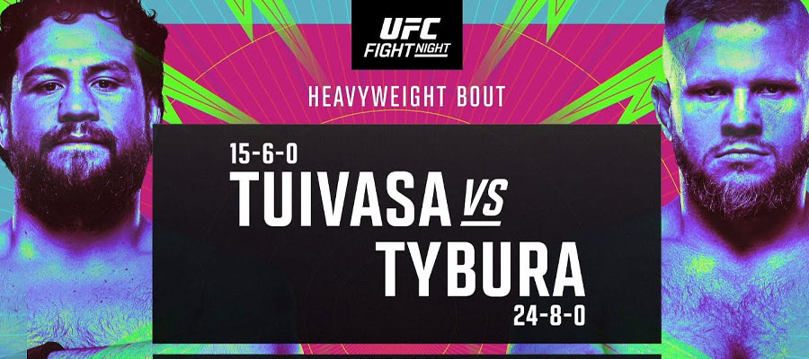 UFC Fight Night Odds: Tuivasa vs Tybura Betting Lines for the Main Card and Prelims
