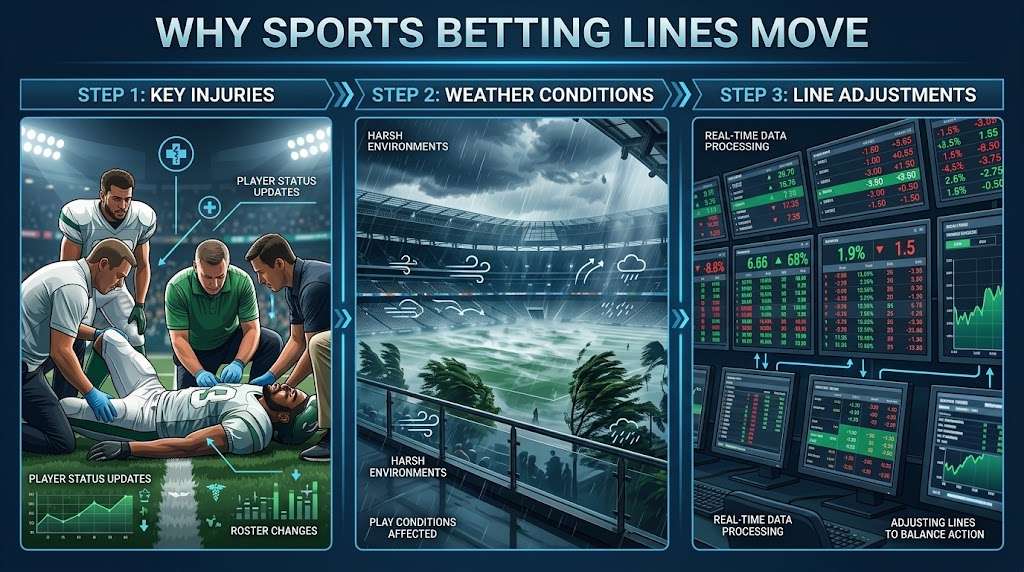 Understand that odds can move
