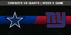 Cowboys @ Giants Week 9 Result Sunday Football Score
