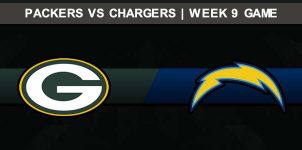 Packers @ Chargers Week 9 Result Sunday Football Score