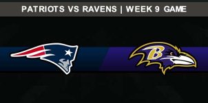 Patriots @ Ravens Week 9 Result Sunday Football Score