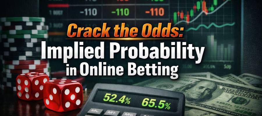 Implied probability in online betting explained with odds converted into percentages on calculator and sportsbook screen